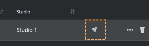 App Configuration menu (MOS COMMUNICATION SETTINGS) Showmaker icon