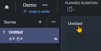 Renaming the first story